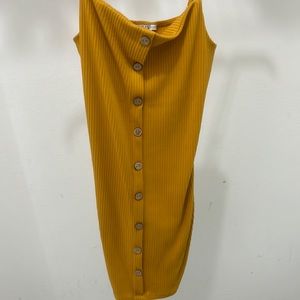 summer mustard dress